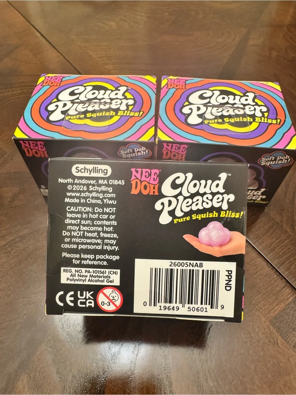 NEW Authentic Needoh Cloud Pleaser Soft Doh Squish Toy - Purple- 2 available